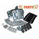 1070 Land Rover Series 3 Front Door Hinge Heavy Duty Kit For 2 Front Doors