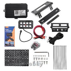 12/24V 8-Gang APP Switch Panel RGB LED Circuit Control System For Car Truck Boat