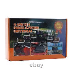 12/24V 8-Gang APP Switch Panel RGB LED Circuit Control System For Car Truck Boat