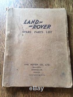 1948 1949 80 Land Rover Series 1 One Genuine Workshop Manual And Parts Book