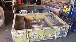 1949 Series 1 80 Land Rover, unfinished project R86666 fish plate, ring pull
