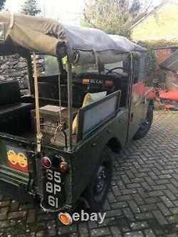 1955 86 Land Rover series 1 ex-mod