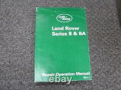 1959-1963 Land Rover Series II & IIA Shop Service Repair Manual 1960 1961 1962