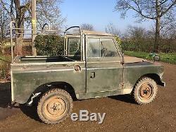1959 tax & MOT exempt Land Rover Series 2 two SWB 88 barn find 2 litre
