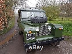 1966 Land Rover Series 2 SWB 88 2.25L Petrol Tax and MOT Exempt Part Restored