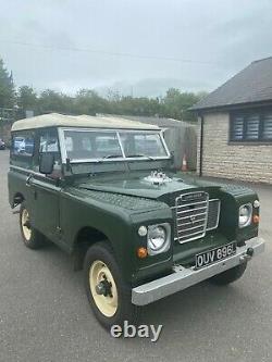 1972 Landrover 88 Series 3 Petrol Taxed As Historic Vehicle