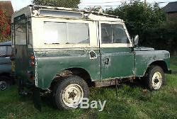 1980 LAND ROVER SERIES 3 III 88 4 CYL DIESEL SAFARI TOP GREEN for Spares