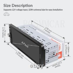 1Din For Apple Carplay Android Auto Car Radio Stereo MP5 Player Bluetooth Camera