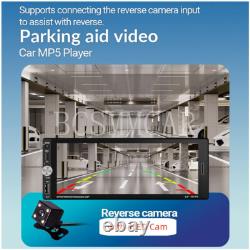 1Din For Apple Carplay Android Auto Car Radio Stereo MP5 Player Bluetooth Camera