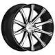 20 Inovit Revolve Black Pol Alloy Wheels Bmw 3/6/7 Series Vw T5 With Tyres