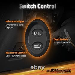 2X 160W LED Driving Pod Lights For Off Road 4X4 SUV Marine White Amber DRL IP68