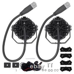 2X 160W LED Driving Pod Lights For Off Road 4X4 SUV Marine White Amber DRL IP68