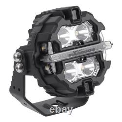 2X 160W LED Driving Pod Lights For Off Road 4X4 SUV Marine White Amber DRL IP68