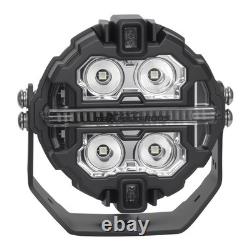 2X 160W LED Driving Pod Lights For Off Road 4X4 SUV Marine White Amber DRL IP68
