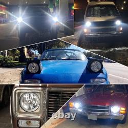 2x 7Inch Round LED Headlights Hi-Lo Beam for Jeep Wrangler JK LJ 1997-2018