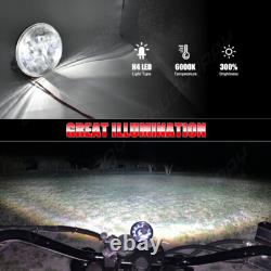 2x 7Inch Round LED Headlights High Low Beam For Jeep Wrangler JK LJ 1997-2018