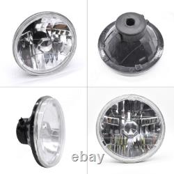 2x 7Inch Round LED Headlights High Low Beam For Jeep Wrangler JK LJ 1997-2018
