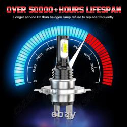 2x 7Inch Round LED Headlights High Low Beam For Jeep Wrangler JK LJ 1997-2018