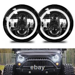 2x 7 LED Headlight Halo Hi/Lo for Mazda MX5 Miata Eunos Roadster 1989-97 Mk1