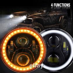 2x 7 LED Headlight Halo Hi/Lo for Mazda MX5 Miata Eunos Roadster 1989-97 Mk1