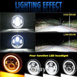 2x 7 LED Headlight Halo Hi/Lo for Mazda MX5 Miata Eunos Roadster 1989-97 Mk1