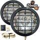 4x4 Off-road Driving Lamps Wipac 6 Stainless Steel Grilles 100w + Wiring Kit