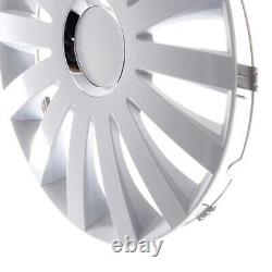 4 Hub Caps 13 Inch Wheel Trims Covers Sail white weiß for Alfa Dacia Honda Land