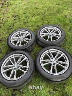 4 x BMW X3 X4 Series G01 G02 Genuine Full Set of 698M Alloy Wheels & Tyres Rims