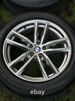 4 x BMW X3 X4 Series G01 G02 Genuine Full Set of 698M Alloy Wheels & Tyres Rims