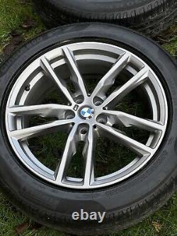 4 x BMW X3 X4 Series G01 G02 Genuine Full Set of 698M Alloy Wheels & Tyres Rims