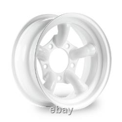 4 x Challenger 5 Spoke Steel Wheels Wheel 16 x 8 ET-35 White