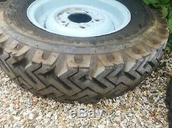 4 x Land Rover Series Steel Wheels with good tread 7.50 x 16 Tyres