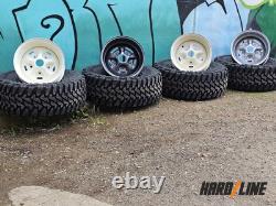 4x 16 x 8 steel wheels fit Land Rover 110 Hardline RSR 5x165.1 ET0