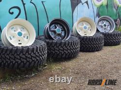 4x 16 x 8 steel wheels fit Land Rover 110 Hardline RSR 5x165.1 ET0