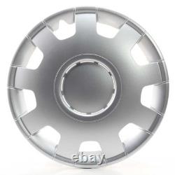 4x Wheel Trims 16 Inch Hub Caps Covers Alfa silber for Alfa Dacia Honda Land R