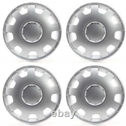 4x Wheel Trims 16 Inch Hub Caps Covers Alfa silber for Alfa Dacia Honda Land R