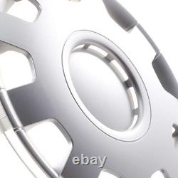 4x Wheel Trims 16 Inch Hub Caps Covers Alfa silber for Alfa Dacia Honda Land R