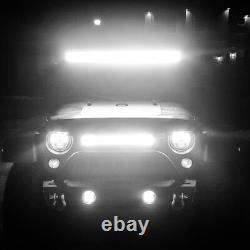 52 Cruved 12D Led Light Bar 3-Row Spot Flood Combo 4x4 for Offroad Land Rover