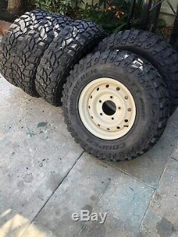 5 Land Rover Defender Series Heavy Duty Steel Wolf Wheels Cooper Stt Pro Tyres