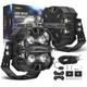 5inch Led Pod Lights White Amber Drl For Utv Marine 270&deg; Beam Pattern Ip68 12v