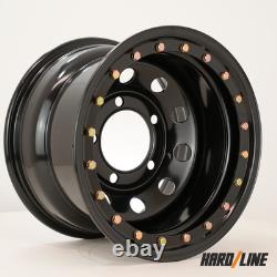 5x 16 x 10 steel wheels fit Land Rover 110 Beadlock style 5x165.1 ET-32
