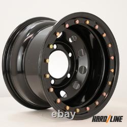 5x 16 x 10 steel wheels fit Land Rover 110 Beadlock style 5x165.1 ET-32