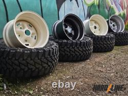 5x 16 x 10 steel wheels fit Land Rover 110 Hardline RSR 5x165.1 ET-32
