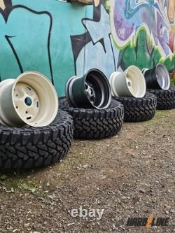 5x 16 x 10 steel wheels fit Land Rover 110 Hardline RSR 5x165.1 ET-32