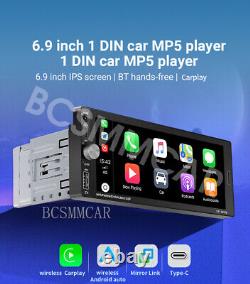 6.9 in Touch Screen Car Radio Stereo Multimedia MP5 Player Bluetooth FM WithCamera