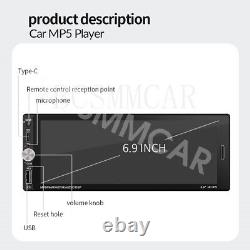 6.9 in Touch Screen Car Radio Stereo Multimedia MP5 Player Bluetooth FM WithCamera