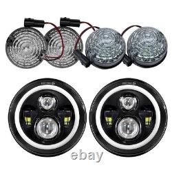 6x For Land Rover Defender 1990-2016 Clear Complete LED Light Upgrade Kit Lamp