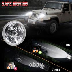 7Inch Led Headlights For Jeep Wrangler JK/TJ/LJ 1997-20 100W Round LED Headlamp