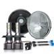 7 Headlight Led Conversion Rhd H4 Bulb Main Dipped Beam For Classic Land Rover