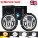 7 Inch Led 140w Super Bright Headlights Hi/lo + Drlpair For Land Rover Defender